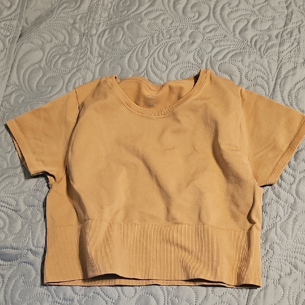 Aerie Offline Tan Ribbed Top